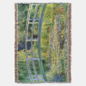 Monetのファインアートによる水ユリの池 スローブランケット (正面縦)