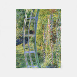 Monetのファインアートによる水ユリの池 フリースブランケット