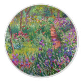 Monetのヴィンテージの花の花のつる植物 セラミックノブ (正面)