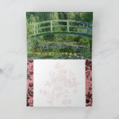 Monetのヴィンテージの芸術愛失敗花の花びら シーズンカード (内部)