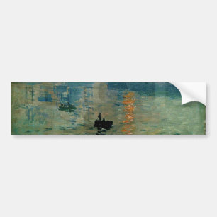 Monetの印象の日の出(levant soleil) - 1872年 バンパーステッカー