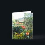 Monetの庭および家カード カード<br><div class="desc">Monetの庭および彼の家は背景にあります。  それはそこにある夢のようでした。  MonetがGiverny、フランスによってそうなぜインスパイアか見ることができます。</div>