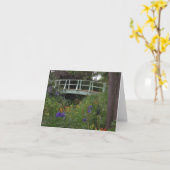 Monetの庭橋 カード (黄色い花)