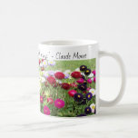 Monetの引用の《植物》百日草分野の花のマグ コーヒーマグカップ<br><div class="desc">コーヒー、茶のための美しい花のマグ- Monetが付いている風味がよい飲み物を持って下さい。</div>