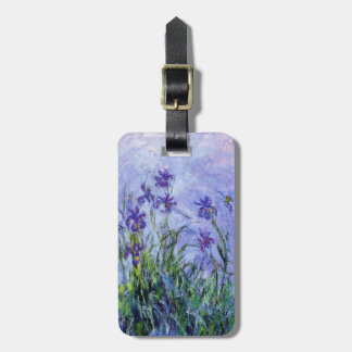 Monetの薄紫のアイリス荷物のラベル ラゲッジタグ