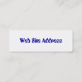 Monetの《植物》スイレンの細い名刺 スキニー名刺 (裏面)