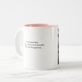 Monetはマグを殺害します(引用文と) ツートーンマグカップ (正面左)