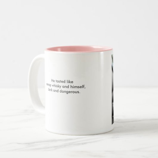 Monetはマグを殺害します(引用文と) ツートーンマグカップ (正面左)