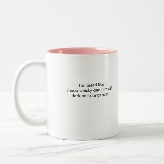 Monetはマグを殺害します(引用文と) ツートーンマグカップ (左)