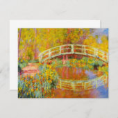 Monet日本のな橋招待状 招待状 (正面/裏面)