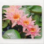 "Monet"のスイレンの集りのマウスパッド マウスパッド<br><div class="desc">ピンクのスイレンの集りは水生、植物園に与えます。 デジタル画像は"印象派の絵画"にlaクロード・モネ変形しました。</div>