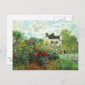 Monet – アルジェンテウイルのアーティストガーデン ポストカード (正面/裏面)
