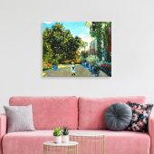 Monet – アルジェンテウイルのアーティストハウス キャンバスプリント (インサイチュ (リビング))