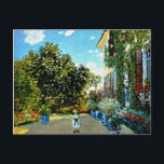 Monet – アルジェンテウイルのアーティストハウス ポストカード<br><div class="desc">Claude Monet landscape 絵画's: The Artist's House at Argenteuil postague.</div>