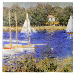Monet -アルジャントゥーユの洗面器 タイル<br><div class="desc">アルジャントゥーユのフランスのな印象派の芸術家によるクロード・モネ美しい絵画の洗面器</div>