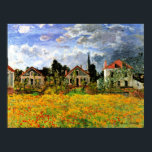 Monet – アルゼンチュイユの家、有名なアートワーク ポスター<br><div class="desc">クロード・モネ絵画ー有名な家，アルジェンテウイルの家</div>