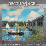Monet – アルゼンティユイルトのデコパージュの橋 薄葉紙<br><div class="desc">Ecco la descrizione per ilデザインbasato suザ・ブリッジでArgenteuil di Claude Monet: 30.タイトル：アルゼンチュイルの橋アーティスト：クロード・モネこのデコページティッシュペーパーは、穏やかな川辺の風景を印象派の表現であるアルゼンチュイルのクロード・モネの橋の高解像度の写真を特集してい素晴らしる。その絵を描姿は象徴的な橋と周囲の風景を捉え、光と水面の反射を浴び鮮やかている。モネの特徴的な筆致と色の熟達は、日常の美しいを具現化した調和のとれた穏やかな雰囲気を作り出す。オリジナルのキャンバスの目に見える質感と繊細な老化のシンボルや象徴は、デザインに真正性と歴史的なキャラクターを与える。</div>