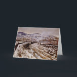 Monet – アルゼンテウイルで雪の中で列車を走らせ、 カード<br><div class="desc">Claude MonetのArgenteuilで雪人気があるの中で絵画トレーニング。</div>