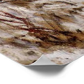 Monet – アルゼンテウイルで雪の中で列車を走らせ、 ポスター (角)