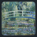Monet – アルゼンテウイルのポピー場 スクエアシール<br><div class="desc">Cloude Monetの有名なArgenteuilのポピー絵画フィールド。</div>