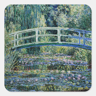 Monet – アルゼンテウイルのポピー場 スクエアシール