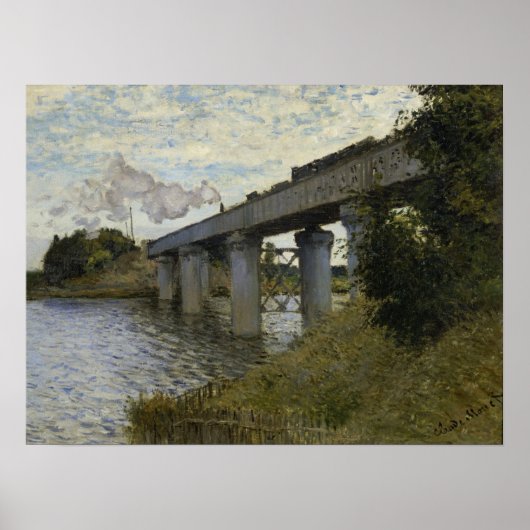 Monet – アルゼンテウイルの鉄道橋 ポスター (正面)