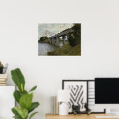 Monet – アルゼンテウイルの鉄道橋 ポスター (ホームオフィス)