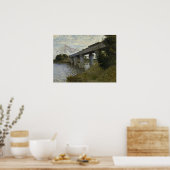 Monet – アルゼンテウイルの鉄道橋 ポスター (キッチン)