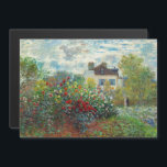 Monet – アーティストガーデンアルジェンティーユ磁気カード<br><div class="desc">アルゼンチュイルのアーティストガーデン/ダリアと庭園の一角 – クロード・モネ，キャンバス上の油,  1873</div>