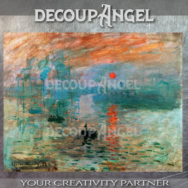 Monet – インプレッション、日の出のデコページ 薄葉紙