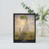 MONET /パラソルを持つ女性 ポストカード (スタンド正面)