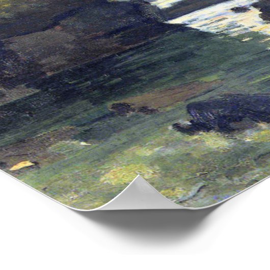 Monet – ポートの量のエレット、美絵画しい ポスター (角)