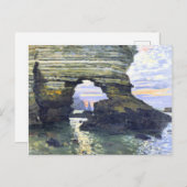 Monet – ポートの量のエレット、美絵画しい ポストカード (正面/裏面)