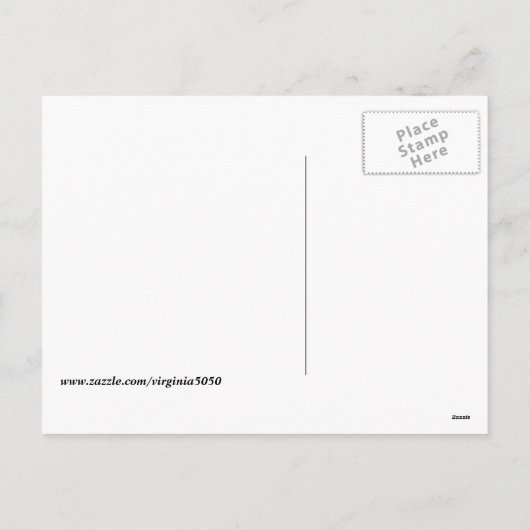 Monet – マグピー、クリスマスの挨拶 シーズンポストカード (裏面)