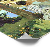 Monet – リバーシーンat Bennecourt,ヴィンテージ素晴らしar ポスター (角)