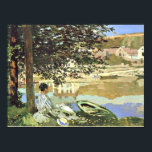 Monet – リバーシーンat Bennecourt,ヴィンテージ素晴らしar ポスター<br><div class="desc">River Scene at Bennecourt,  landscape's 絵画 by Fren ch Impressionist artist Claude Monet,  1868</div>