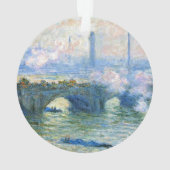 Monet – ロンドンのウォータールー橋 オーナメント (裏面)