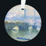 Monet – ロンドンのウォータールー橋 オーナメント<br><div class="desc">ロンドンのウォータールー絵画ブリッジ、有名なClaude Monet</div>