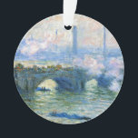 Monet – ロンドンのウォータールー橋 オーナメント<br><div class="desc">ロンドンのウォータールー絵画ブリッジ、有名なClaude Monet</div>
