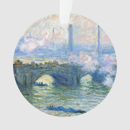 Monet – ロンドンのウォータールー橋 オーナメント (正面)