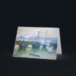 Monet – ロンドンのウォータールー橋 カード<br><div class="desc">ロンドンのウォータールー絵画ブリッジ、有名なClaude Monet</div>