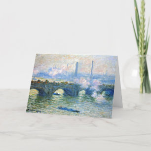 Monet – ロンドンのウォータールー橋 カード