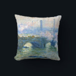 Monet – ロンドンのウォータールー橋 クッション<br><div class="desc">ロンドンのウォータールー絵画ブリッジ、有名なClaude Monet</div>