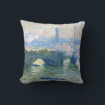 Monet – ロンドンのウォータールー橋 クッション<br><div class="desc">ロンドンのウォータールー絵画ブリッジ、有名なClaude Monet</div>