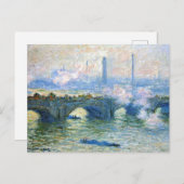 Monet – ロンドンのウォータールー橋 ポストカード (正面/裏面)