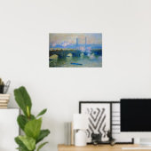 Monet：ロンドンのウォータールー橋by Claude Monet ポスター (ホームオフィス)