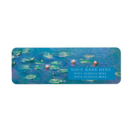 MONET "《植物》スイレン"ファインアート差出人住所ラベル ラベル