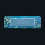 MONET "《植物》スイレン"差出人住所ラベル ラベル<br><div class="desc">クロードモネ「《植物》スイレン」差出人住所ラベル</div>