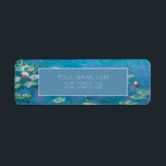 MONET "《植物》スイレン"差出人住所ラベル ラベル<br><div class="desc">クロードモネ「《植物》スイレン」差出人住所ラベル</div>