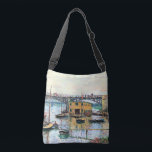 Monet – 灰色の日にアルゼンテイユで橋 クロスボディバッグ<br><div class="desc">Claude Monetの有名な灰色の日にアルゼンテウイルで絵画の橋</div>